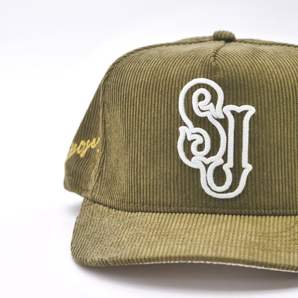 dvniel.luu 'OG SJ: Serve with Joy'' Snapback Hat Olive | SOLE SERIOUSS [4]
