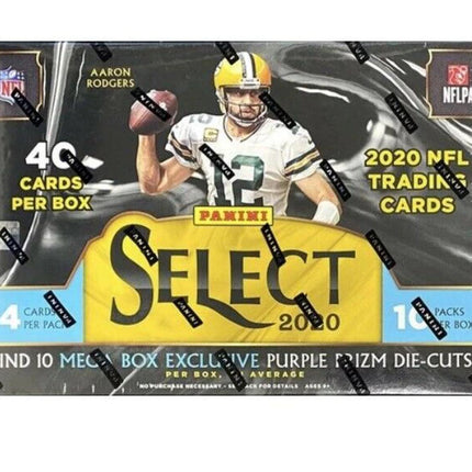 2020 Panini x NFL Select Football Purple Prizm Die Cuts Mega Box - SOLE SERIOUSS (1)