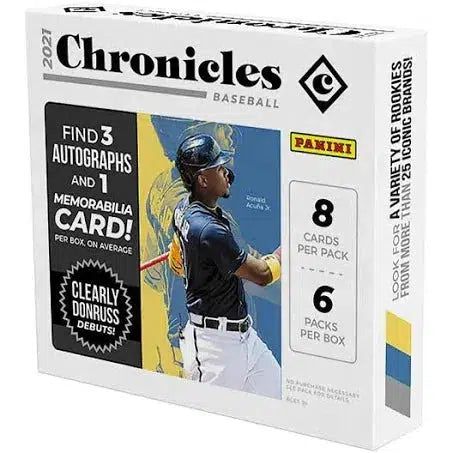 2021 Panini x MLB Chronicles Baseball Hobby Box - SOLE SERIOUSS (1)