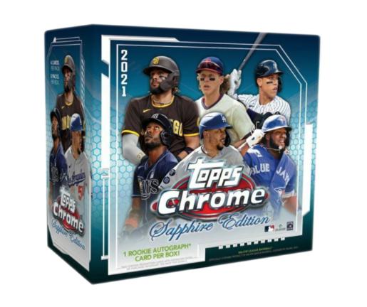 2021 Topps x MLB Chrome Sapphire Edition Baseball Hobby Box - SOLE SERIOUSS (1)