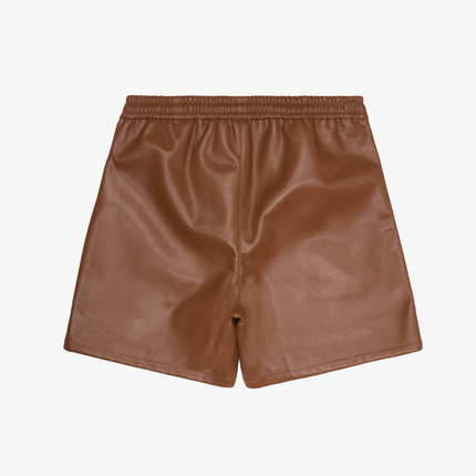 6TH NBRHD 'Global' Leather Shorts Mocha | SOLE SERIOUSS [2]
