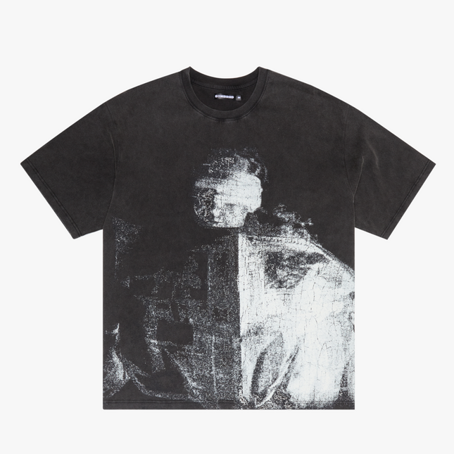 6TH NBRHD 'Ashes' Graphic Oversized Vintage Tee Black