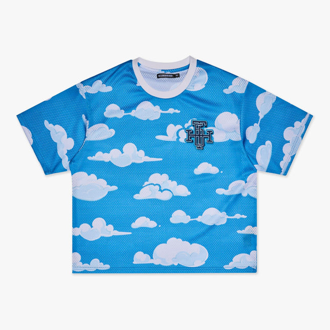 6TH NBRHD 'Scrimmage' Box-Fit Mesh Tee Blue / White