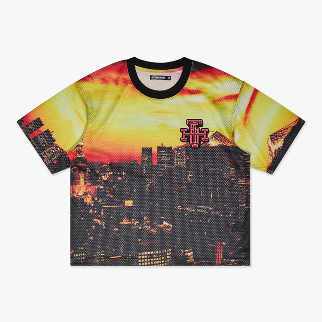 6TH NBRHD 'Scrimmage' Box-Fit Mesh Tee Orange / Multicolor