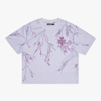 6TH NBRHD 'Scrimmage' Box-Fit Mesh Tee White / Purple | SOLE SERIOUSS [1]