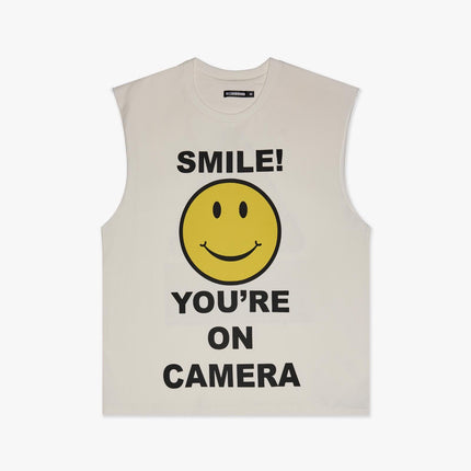 6TH NBRHD 'Notice' Sleeveless Tee White | SOLE SERIOUSS [1]