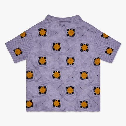 6TH NBRHD 'Bazzar' Crochet Button-up Shirt Purple | SOLE SERIOUSS [2]