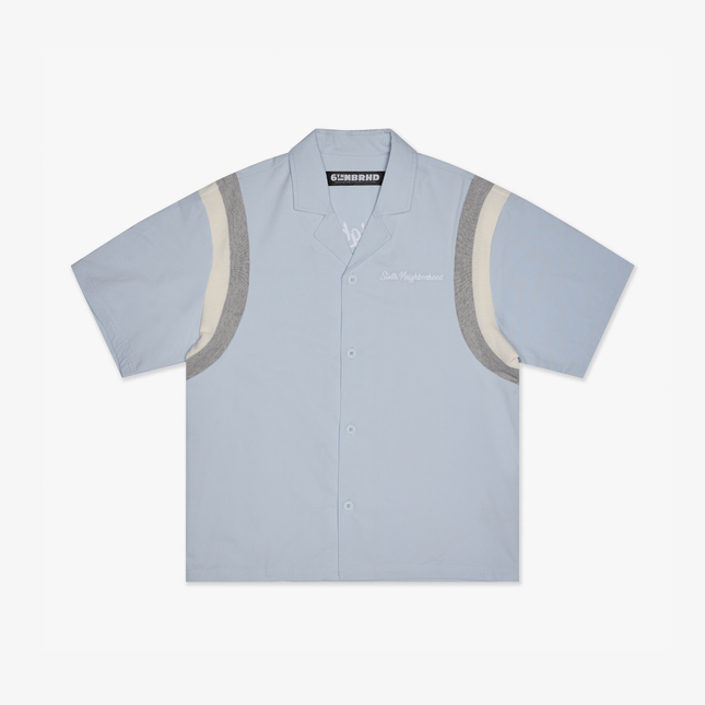 6TH NBRHD 'In My Lane' Woven Shirt Blue