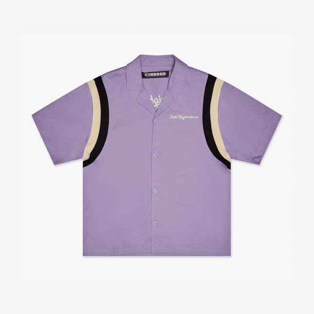 6TH NBRHD 'In My Lane' Woven Shirt Purple