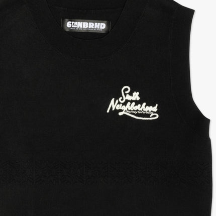 6TH NBRHD 'Reef' Sleeveless Knit Vest Black | SOLE SERIOUSS [4]