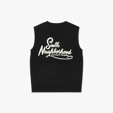 6TH NBRHD 'Reef' Sleeveless Knit Vest Black | SOLE SERIOUSS [3]