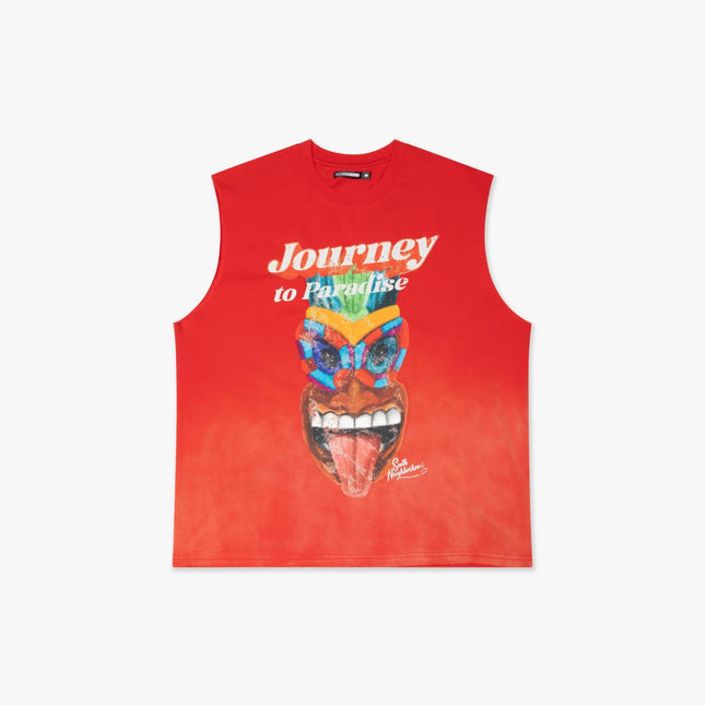 6TH NBRHD 'Muscle' Relaxed Tank Red