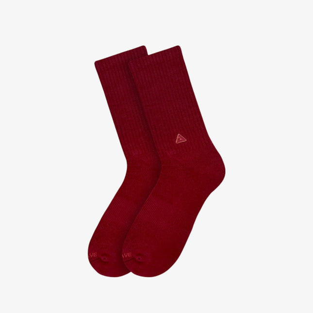 APTHCRY 3.0 High Crew Socks Carmine Red - SOLE SERIOUSS (1)