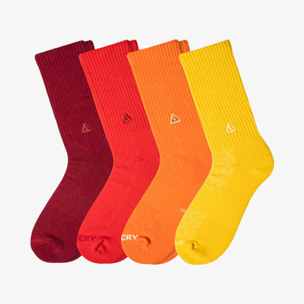 APTHCRY 3.0 High Crew Socks 'Fire' (4 Pack) - SOLE SERIOUSS (1)