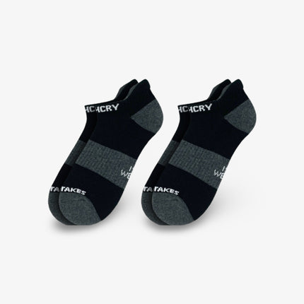 APTHCRY 3.0 Low Ankle Socks (2 Pack) Black - SOLE SERIOUSS (1)