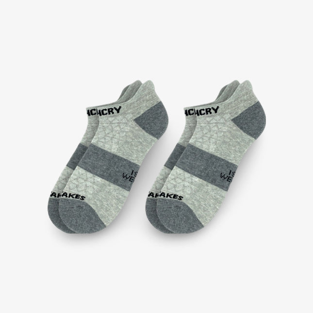 APTHCRY 3.0 Low Ankle Socks (2 Pack) Gray - SOLE SERIOUSS (1)