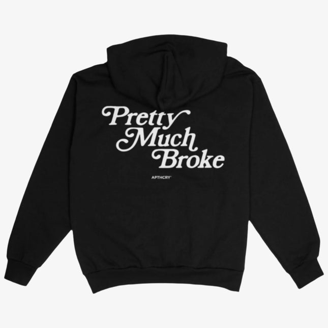 APTHCRY 'Pretty Much Broke' Heavyweight Pullover Hoodie Black - SOLE SERIOUSS (1)