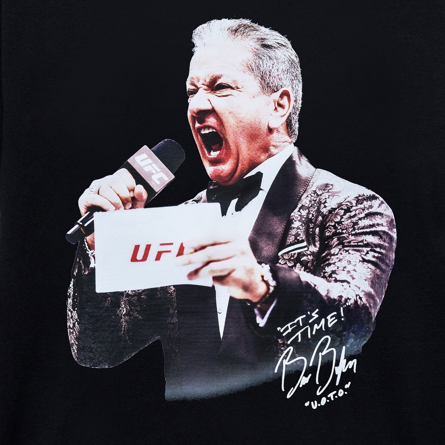 Anti Social Social Club ASSC x UFC 'Bruce Buffer' Tee Black