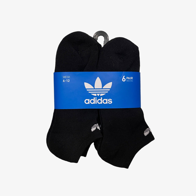 Adidas Originals Low No-Show Socks Black / White (6 Pack) 5142388A - SOLE SERIOUSS (1)