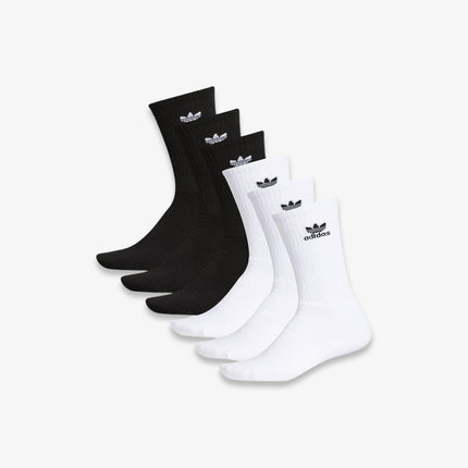 Adidas Trefoil High Crew Socks (6 Pack) Black / White - SOLE SERIOUSS (2)