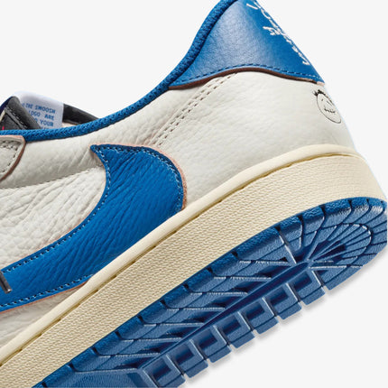 Air Jordan 1 Low OG SP x Travis Scott x Fragment Design 'Sail / Military Blue' (2025) | SOLE SERIOUSS [8]