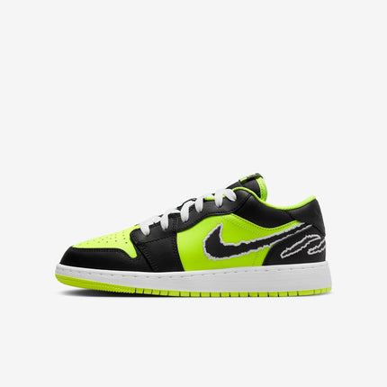 Air Jordan 1 Low SE 'Black Cat Volt' (2023) (GS) | SOLE SERIOUSS [1]