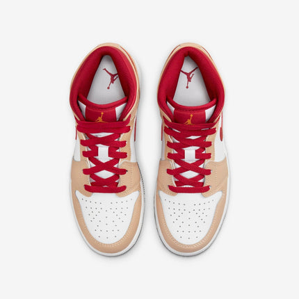 Air Jordan 1 Mid 'Light Curry Cardinal Red' (2022) (GS) | SOLE SERIOUSS [4]