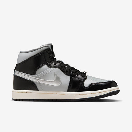 Air Jordan 1 Mid SE 'Black / Metallic Silver' (2023) (Womens) | SOLE SERIOUSS [2]