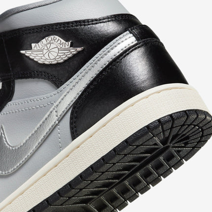 Air Jordan 1 Mid SE 'Black / Metallic Silver' (2023) (Womens) | SOLE SERIOUSS [7]