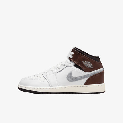 Air Jordan 1 Mid SE 'Brown / Blue Grey' (2024) (GS) | SOLE SERIOUSS [1]