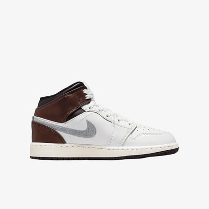 Air Jordan 1 Mid SE 'Brown / Blue Grey' (2024) (GS) | SOLE SERIOUSS [2]