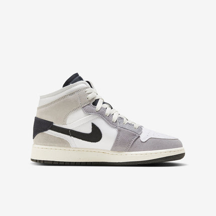 Air Jordan 1 Mid SE Craft 'Cement Grey / Black' (2023) (GS) | SOLE SERIOUSS [2]