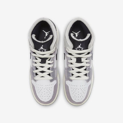 Air Jordan 1 Mid SE Craft 'Cement Grey / Black' (2023) (GS) | SOLE SERIOUSS [4]
