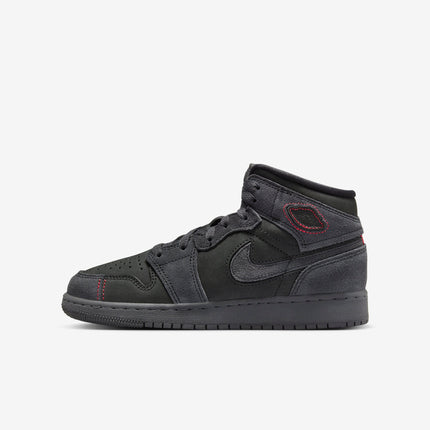 Air Jordan 1 Mid SE Craft 'Dark Smoke Red' (2023) (GS) | SOLE SERIOUSS [1]