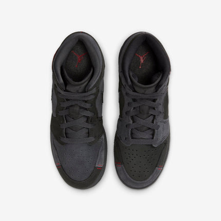 Air Jordan 1 Mid SE Craft 'Dark Smoke Red' (2023) (GS) | SOLE SERIOUSS [4]