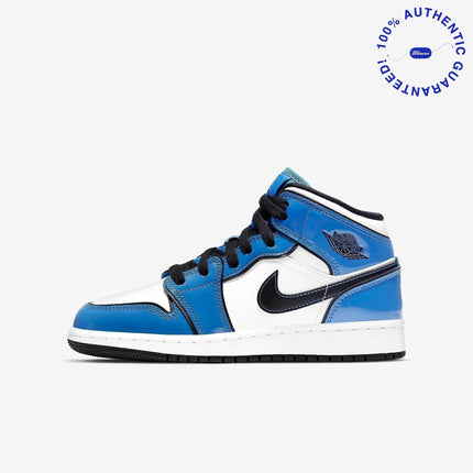 Air Jordan 1 Mid SE 'Signal Blue' (2021) (GS) | SOLE SERIOUSS [1]