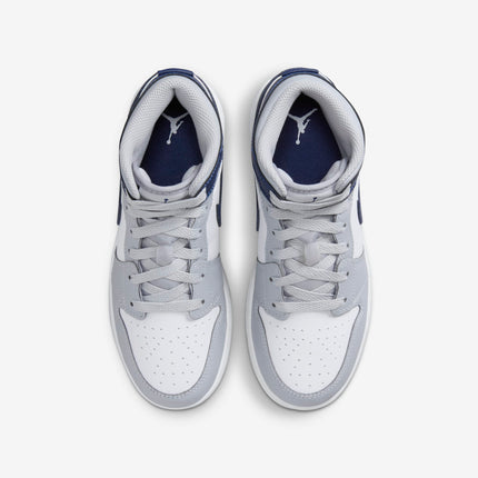 Air Jordan 1 Mid 'Wolf Grey / Midnight Navy' (2024) (GS) | SOLE SERIOUSS [4]
