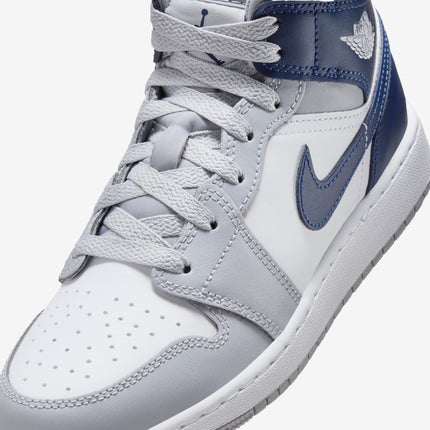 Air Jordan 1 Mid 'Wolf Grey / Midnight Navy' (2024) (GS) | SOLE SERIOUSS [6]