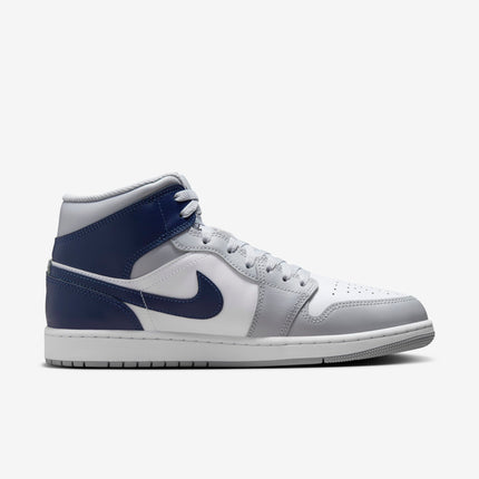 Air Jordan 1 Mid 'Wolf Grey / Midnight Navy' (2024) | SOLE SERIOUSS [2]