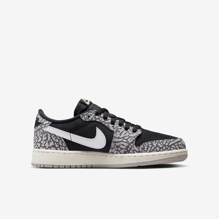 Air Jordan 1 Retro Low OG 'Black Cement' (2023) (GS) | SOLE SERIOUSS [2]