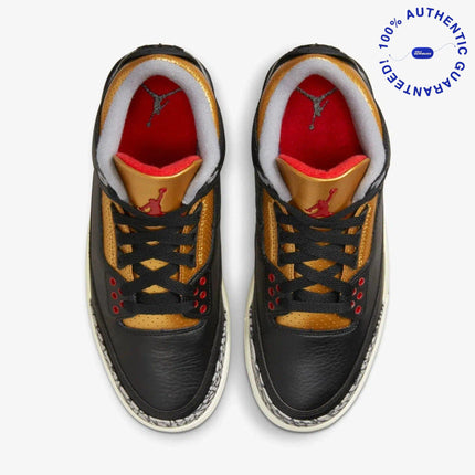 Air Jordan 3 Retro 'Black Cement / Metallic Gold' (2022) (Womens) | SOLE SERIOUSS [4]
