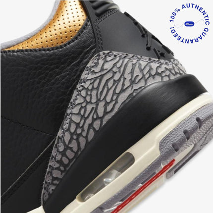 Air Jordan 3 Retro 'Black Cement / Metallic Gold' (2022) (Womens) | SOLE SERIOUSS [8]