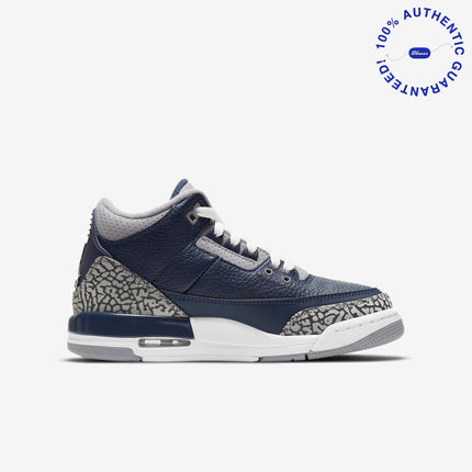 Air Jordan 3 Retro 'Georgetown Hoyas / Midnight Navy' (2021) (GS) | SOLE SERIOUSS [2]