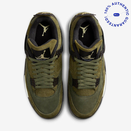 Air Jordan 4 Retro SE Craft 'Medium Olive Canvas' (2023) | SOLE SERIOUSS [4]