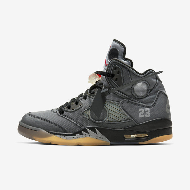 Air Jordan 5 Retro SP x Off-White 'Black / Metallic Silver' (2020) | SOLE SERIOUSS [1]