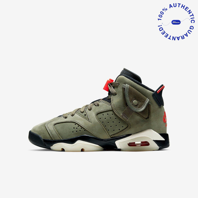 Air Jordan 6 Retro SP x Travis Scott 'Cactus Jack Medium Olive' (2019) (GS) | SOLE SERIOUSS [1]