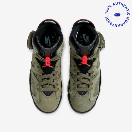 Air Jordan 6 Retro SP x Travis Scott 'Cactus Jack Medium Olive' (2019) (GS) | SOLE SERIOUSS [4]