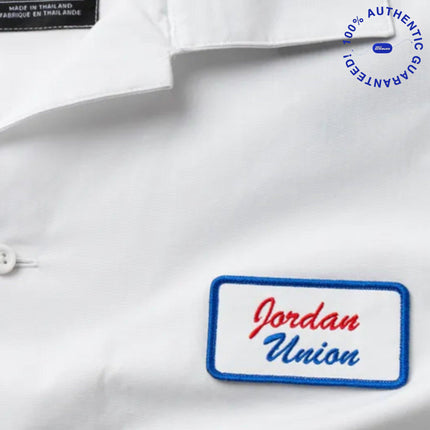 Air Jordan x Union LA Embroidered Logo Button Down Shirt Platinum (FW20) | SOLE SERIOUSS [2]