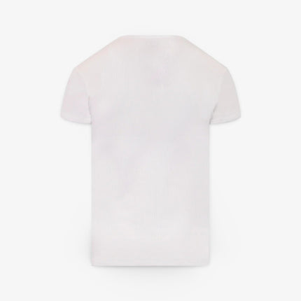 Angeli Vergily 'Center Classic Logo' Ribbed T-Shirt White - SOLE SERIOUSS (2)