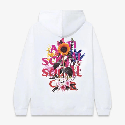 Anti Social Social Club ASSC 'Bouquet For The Old Days' Hoodie White (SS22) - SOLE SERIOUSS (1)